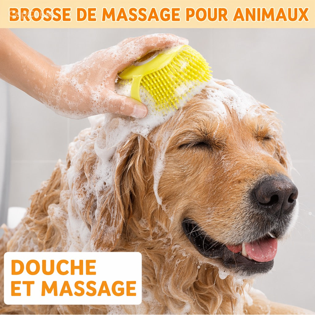 Brosse Lavage Douce pour Chien & Chat
