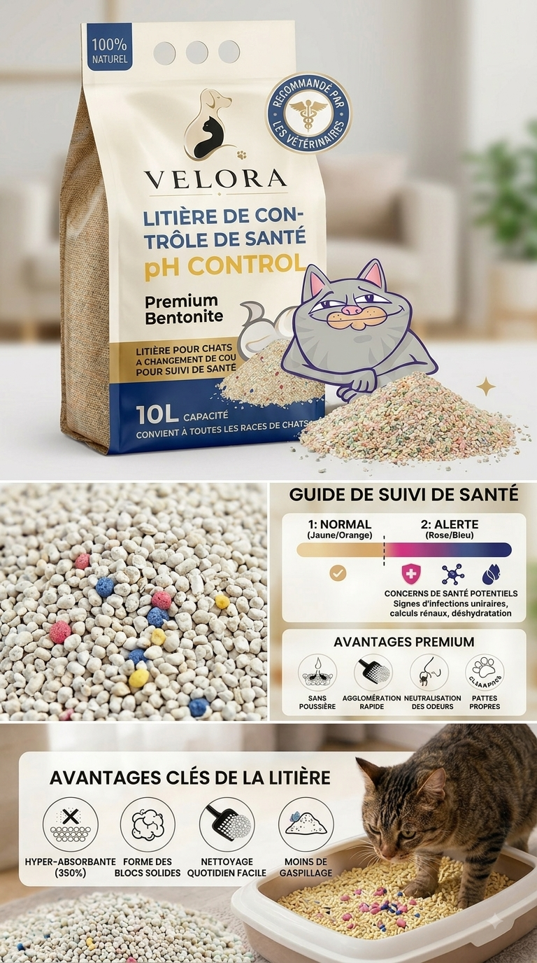 Litière  pH Control 10L — Détecteur de Santé Intelligente