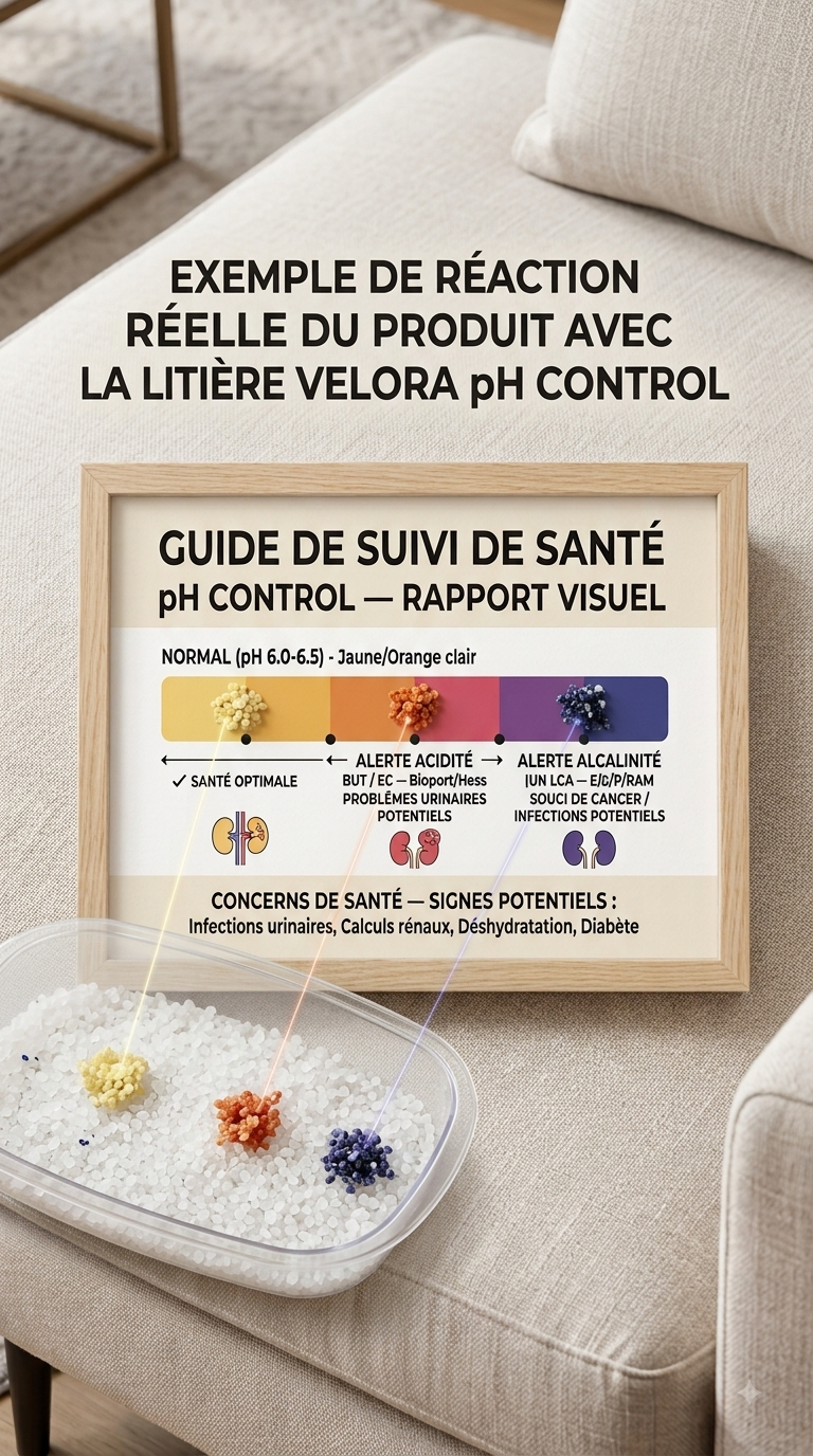 Litière  pH Control 10L — Détecteur de Santé Intelligente