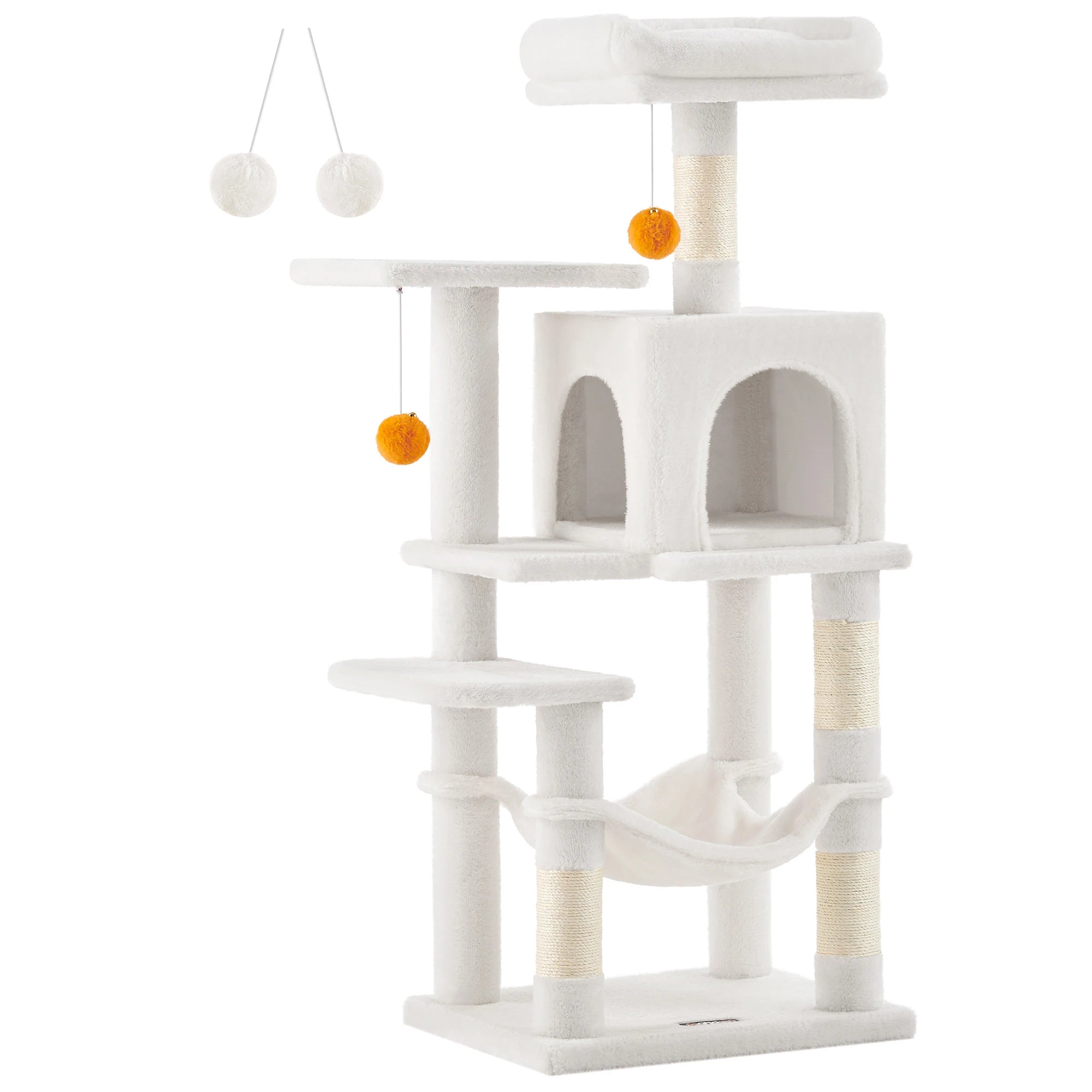 Arbre à Chat Premium 112 cm – Niche, Hamac & Griffoirs