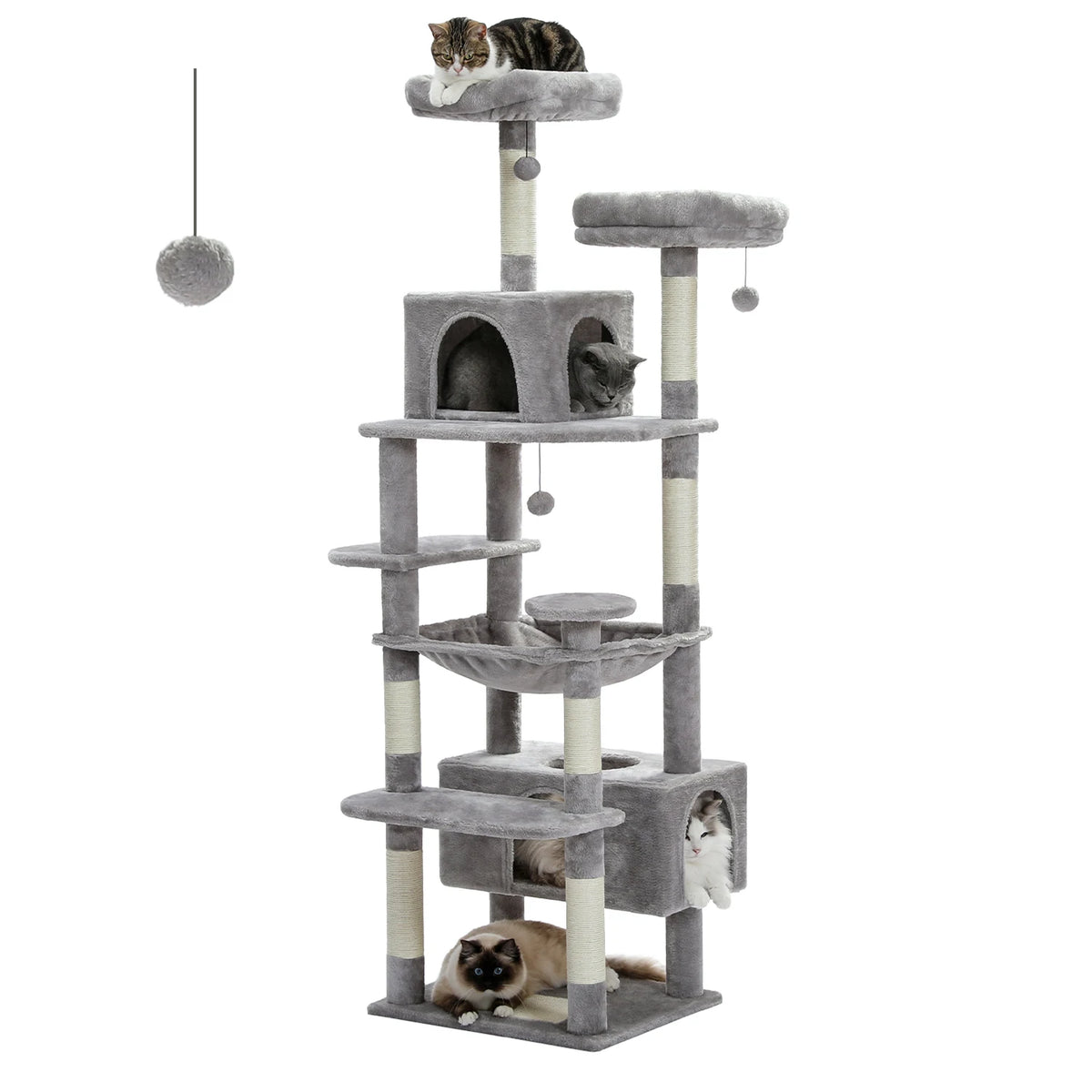 Arbre à Chat Premium XXL avec Hamac & Niche