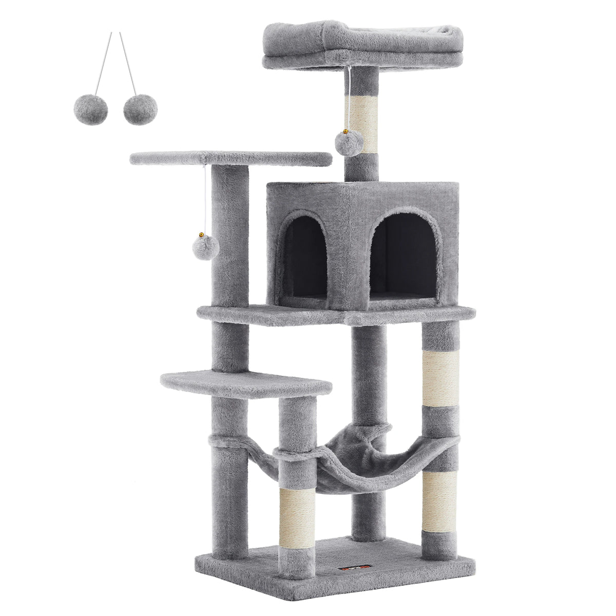 Arbre à Chat Premium 112 cm – Niche, Hamac & Griffoirs