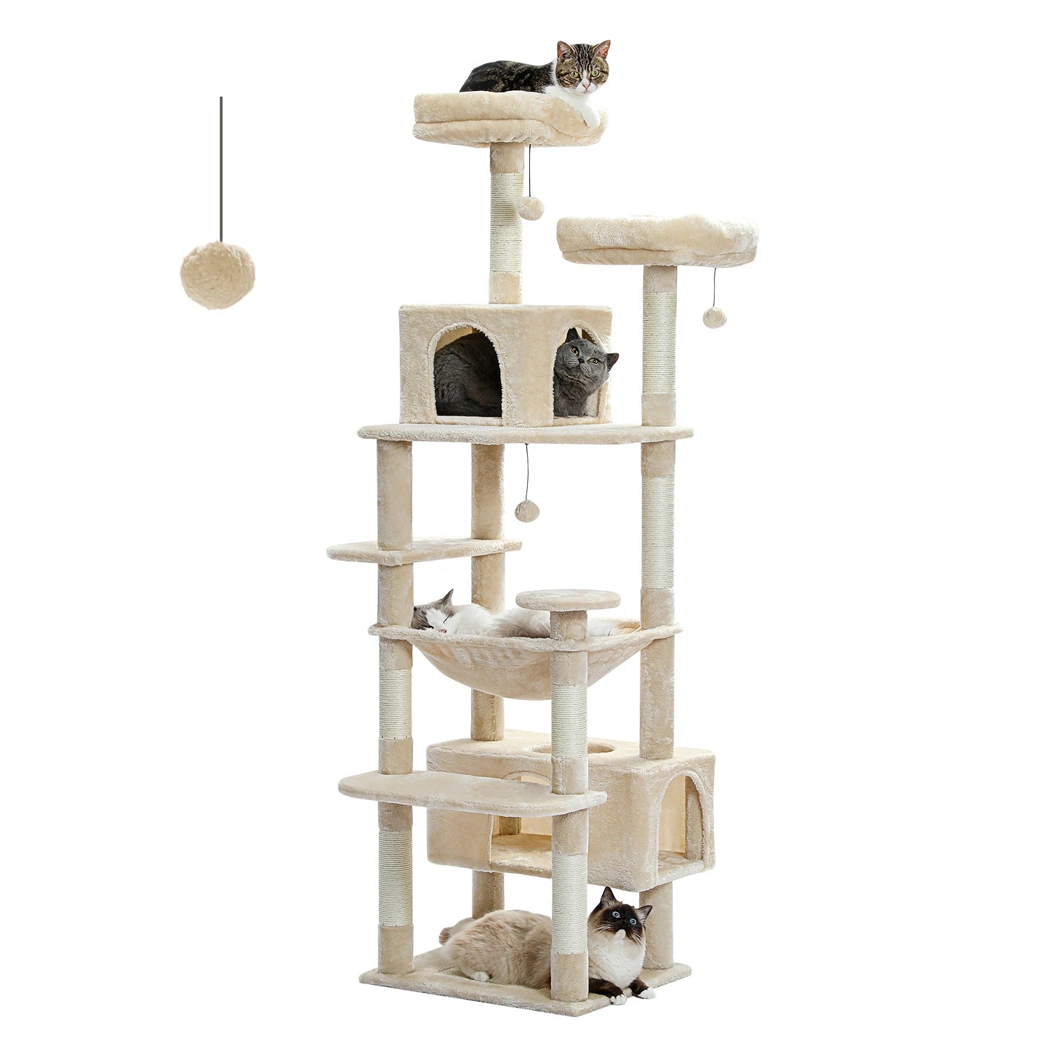 Arbre à Chat Premium XXL avec Hamac & Niche