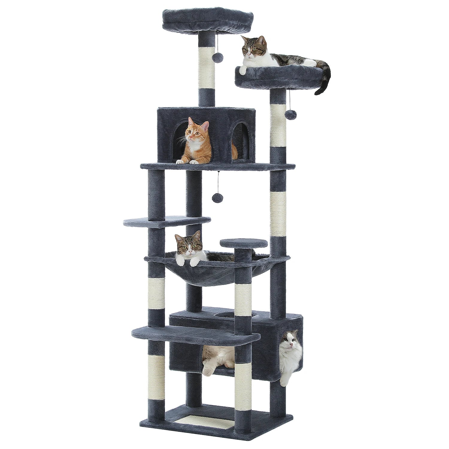 Arbre à Chat Premium XXL avec Hamac & Niche
