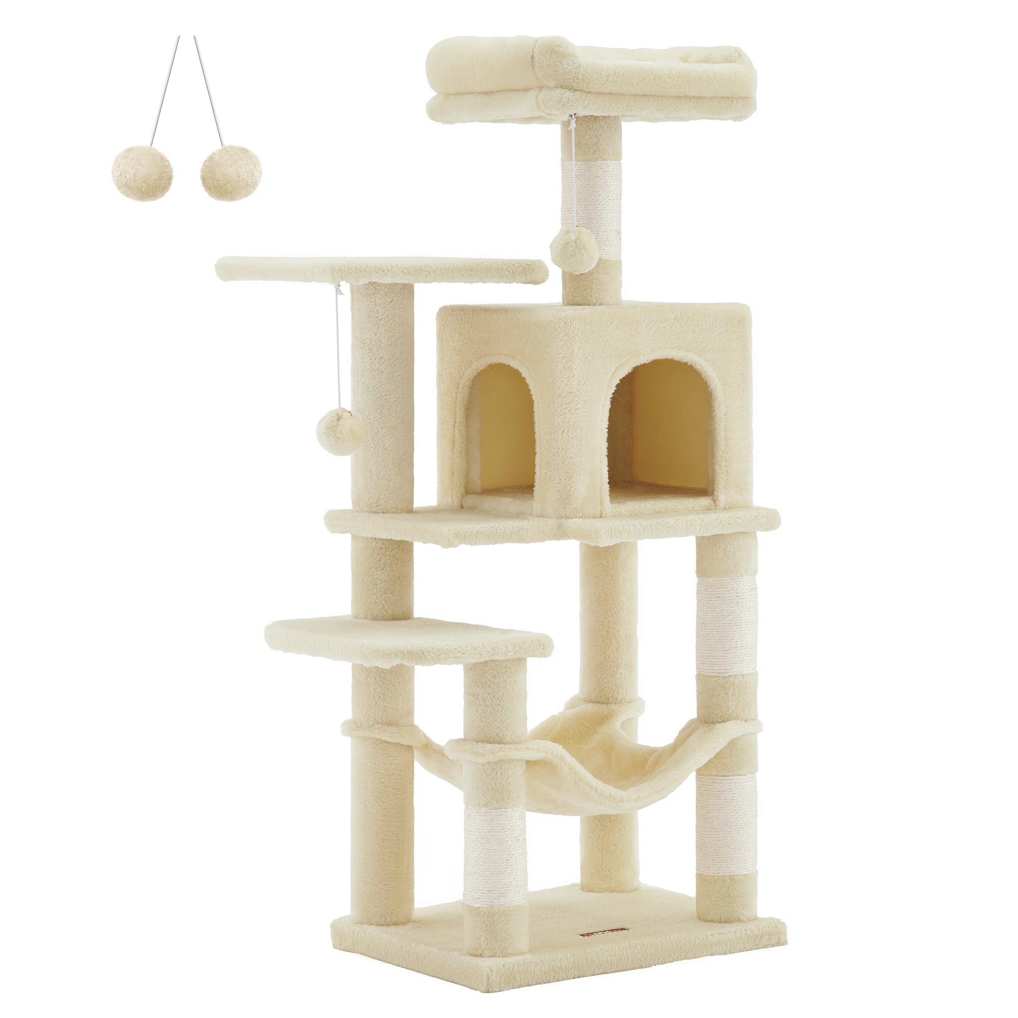 Arbre à Chat Premium 112 cm – Niche, Hamac & Griffoirs