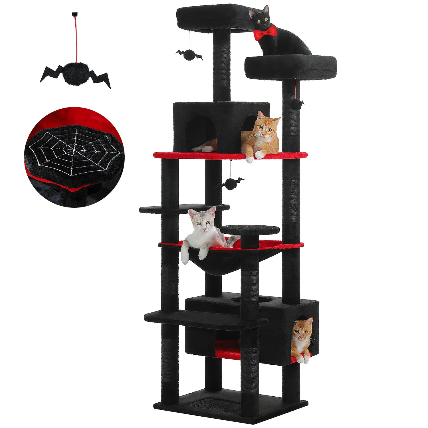 Arbre à Chat Premium XXL avec Hamac & Niche