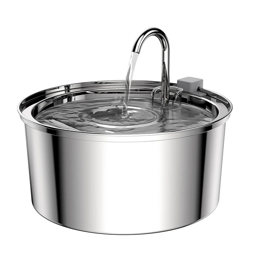 Fontaine à Eau 3,2 L pour chien  – Acier Inoxydable & Filtration Continue
